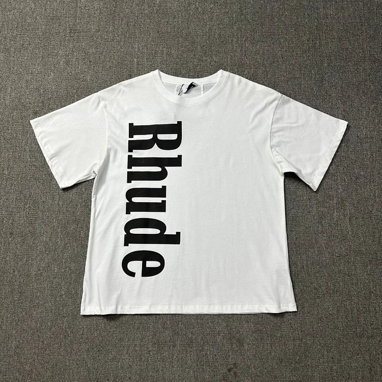 New style retro logo print for men and women, loose casual short-sleeved round neck