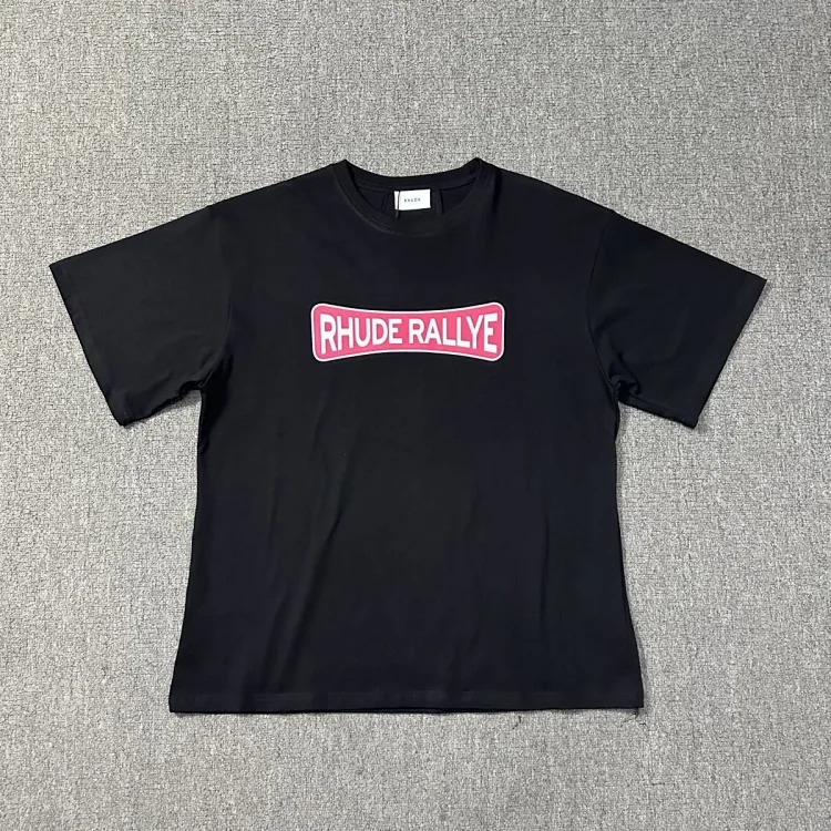 New style retro logo print for men and women, loose casual short-sleeved round neck