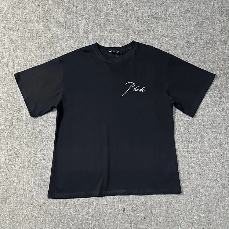New style retro logo print for men and women, loose casual short-sleeved round neck
