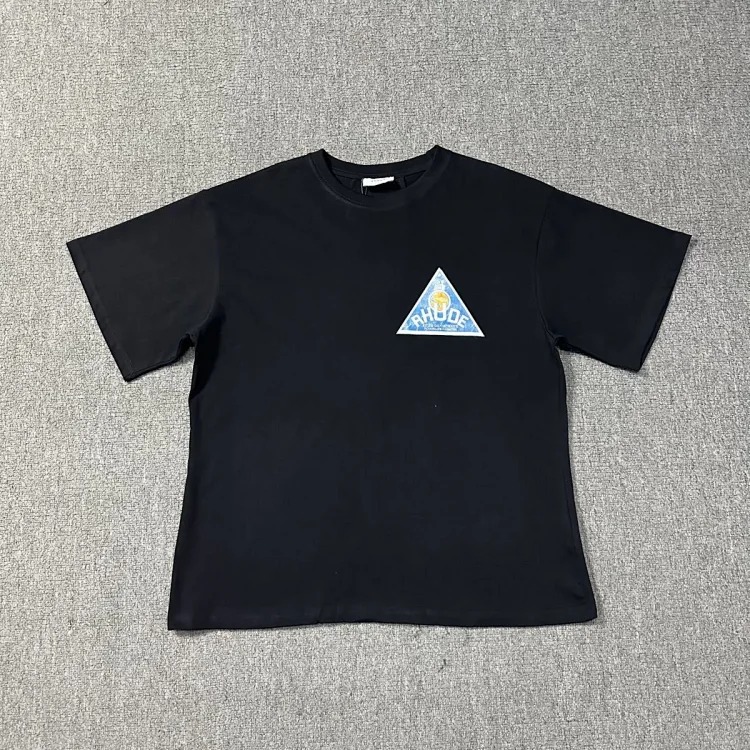 New style retro logo print for men and women, loose casual short-sleeved round neck