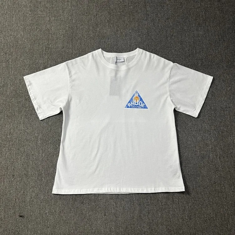 New style retro logo print for men and women, loose casual short-sleeved round neck