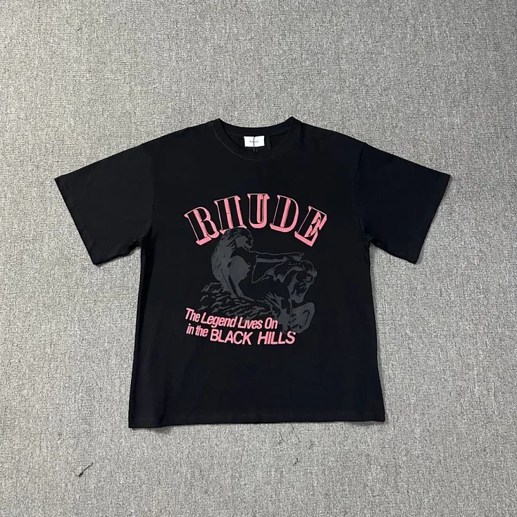 New style retro logo print for men and women, loose casual short-sleeved round neck