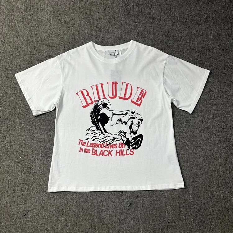 New style retro logo print for men and women, loose casual short-sleeved round neck