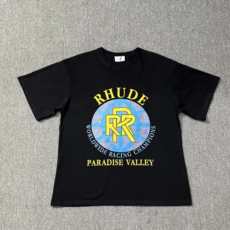 New style retro logo print for men and women, loose casual short-sleeved round neck