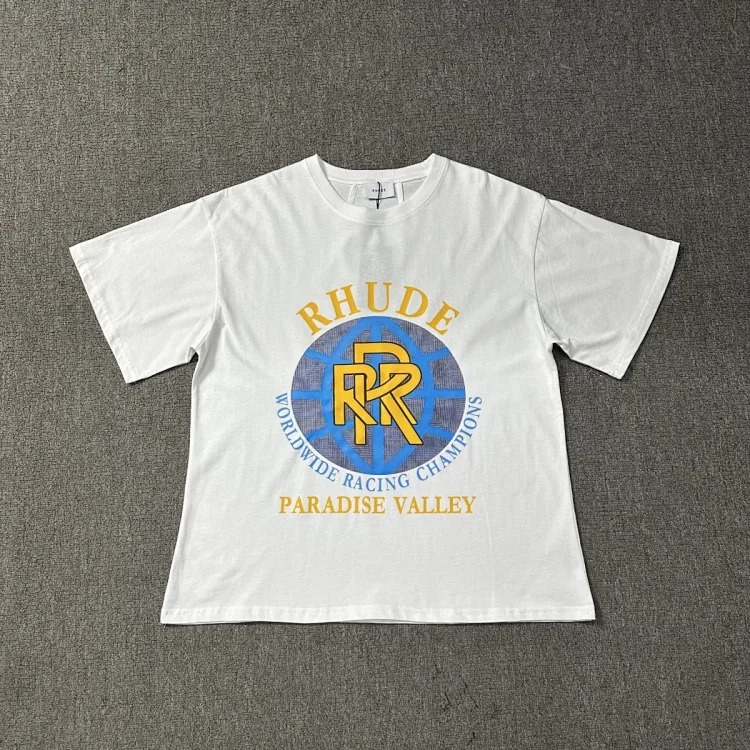 New style retro logo print for men and women, loose casual short-sleeved round neck