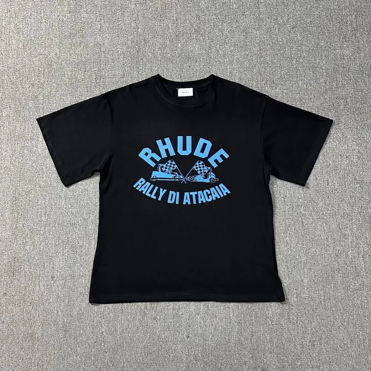New style retro logo print for men and women, loose casual short-sleeved round neck