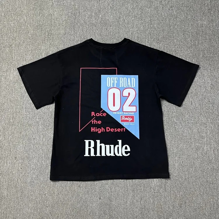 New style retro logo print for men and women, loose casual short-sleeved round neck