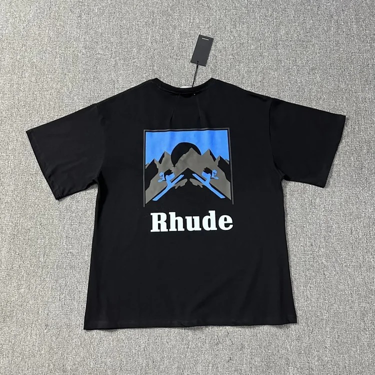 New style retro logo print for men and women, loose casual short-sleeved round neck