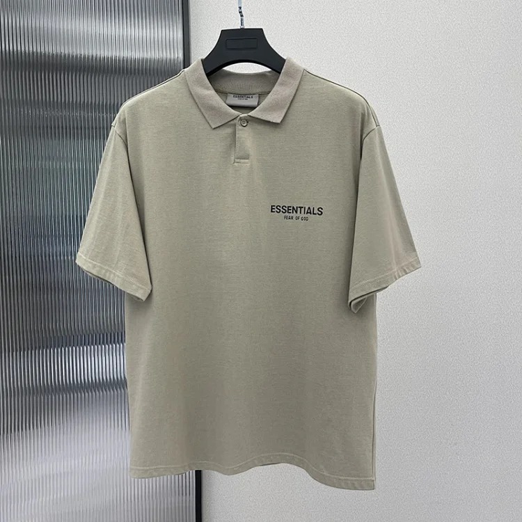 Lapel polo shirt casual short-sleeved shirt loose high street short cotton sleeve shirt