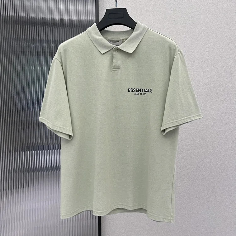 Lapel polo shirt casual short-sleeved shirt loose high street short cotton sleeve shirt