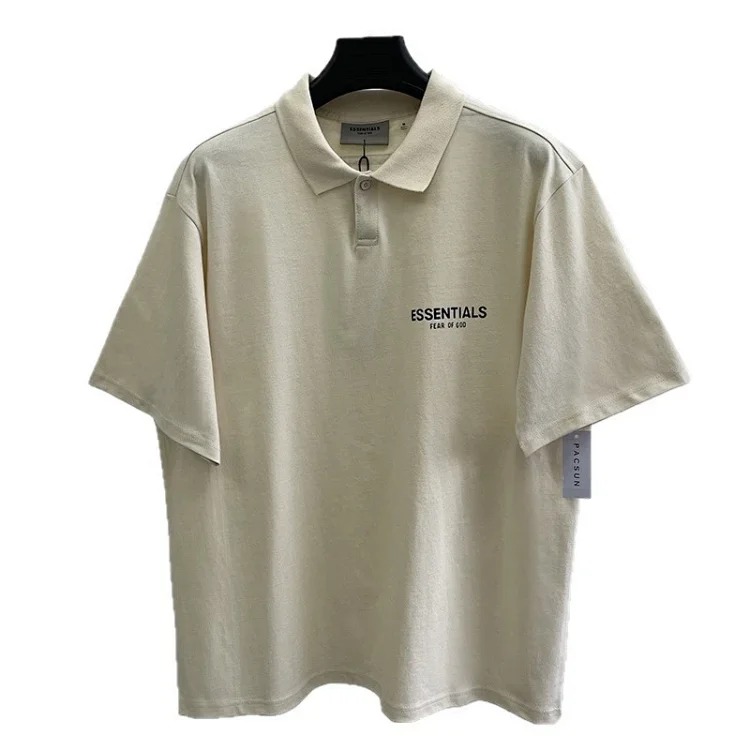 Lapel polo shirt casual short-sleeved shirt loose high street short cotton sleeve shirt