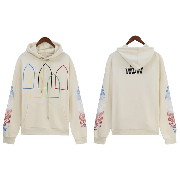 Who Decides War European and American cross-border washed and distressed heavy-duty printed suit retro hooded sweatshirt trendy