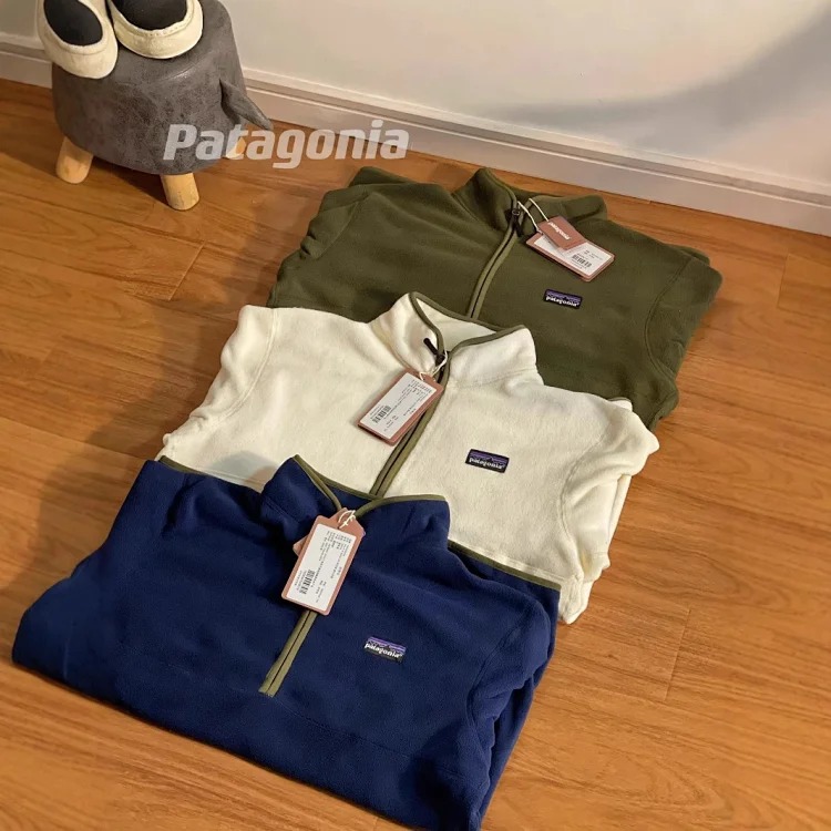 Half-zip outdoor pullover polar fleece stand collar warm fleece sweatshirt