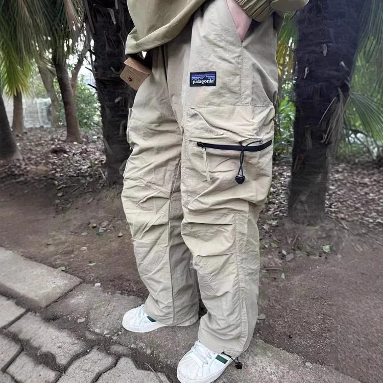 Outdoor casual waterproof breathable pleated couple style paratrooper pants assault functional trousers