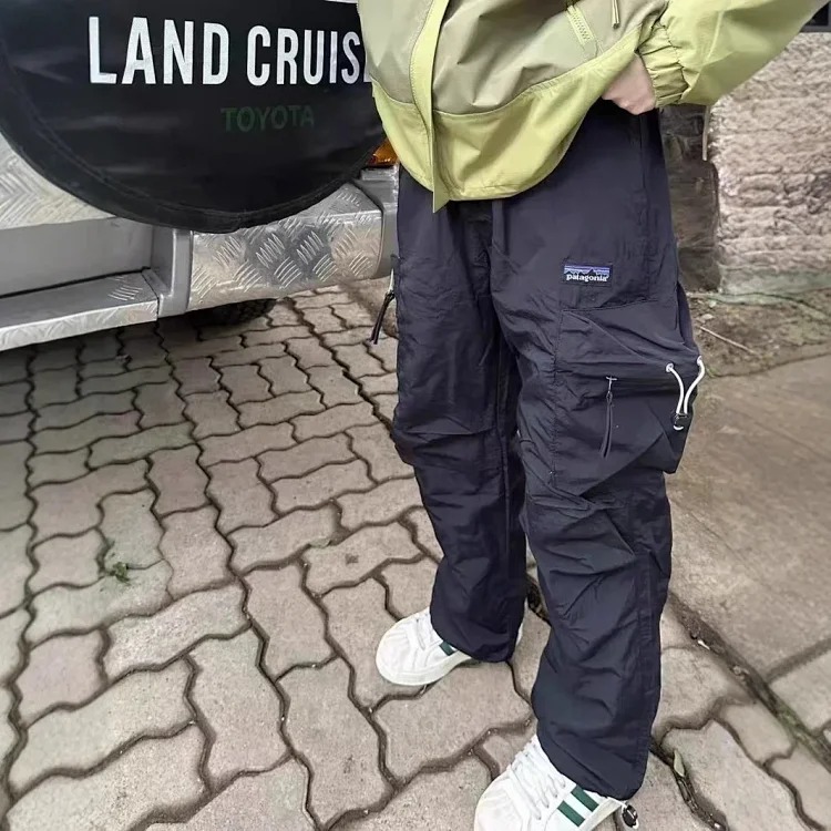 Outdoor casual waterproof breathable pleated couple style paratrooper pants assault functional trousers