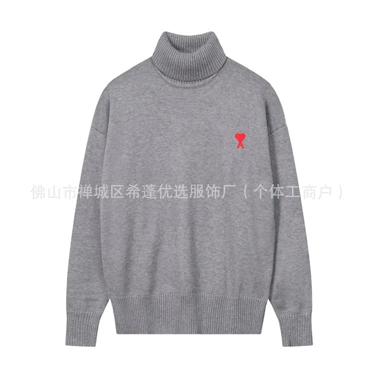 New arrival jacquard big love neck blended knitted cardigan soft and waxy loose