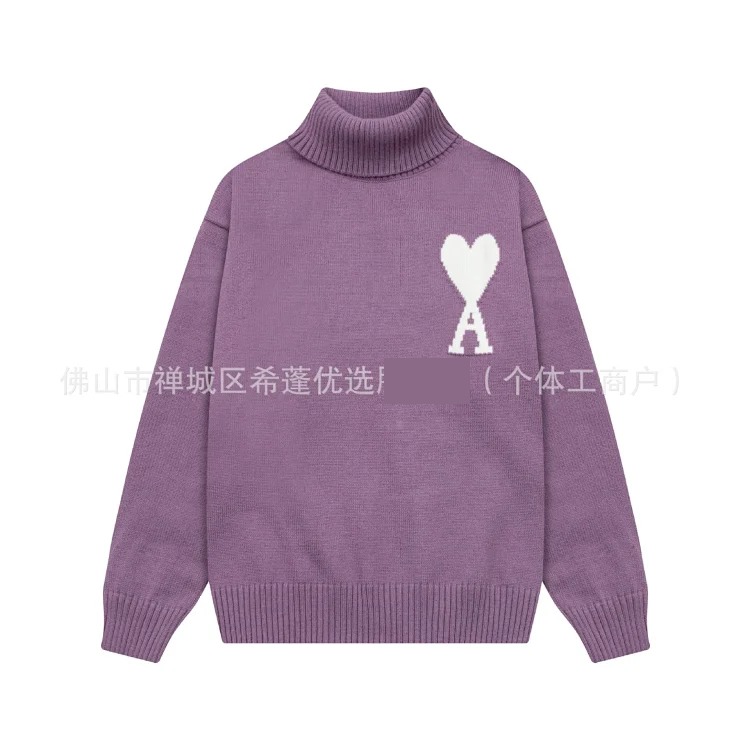 New arrival jacquard big love neck blended knitted cardigan soft and waxy loose