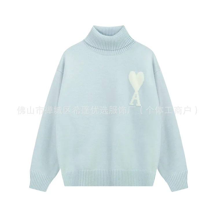 New arrival jacquard big love neck blended knitted cardigan soft and waxy loose