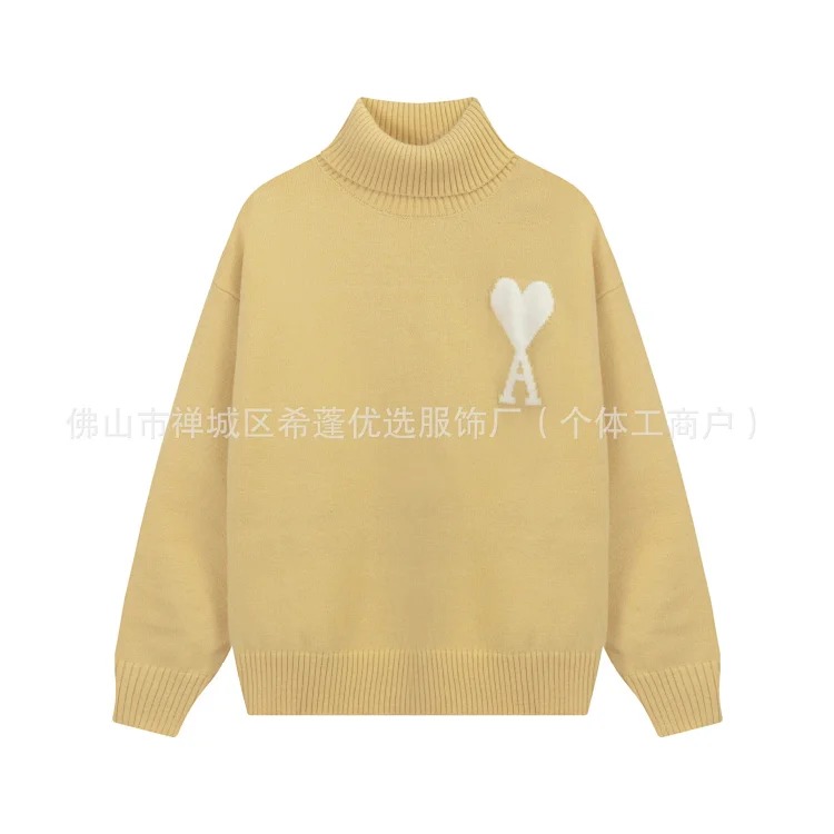 New arrival jacquard big love neck blended knitted cardigan soft and waxy loose