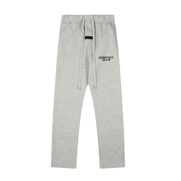 Fear of God FOG high street double line ESSENTIALS three-dimensional silicone letters plus velvet hooded sweatshirt casual trousers suit trendy image 15