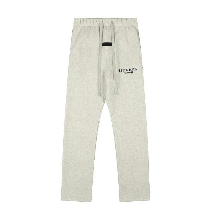 Fear of God FOG high street double line ESSENTIALS three-dimensional silicone letters plus velvet hooded sweatshirt casual trousers suit trendy image 16