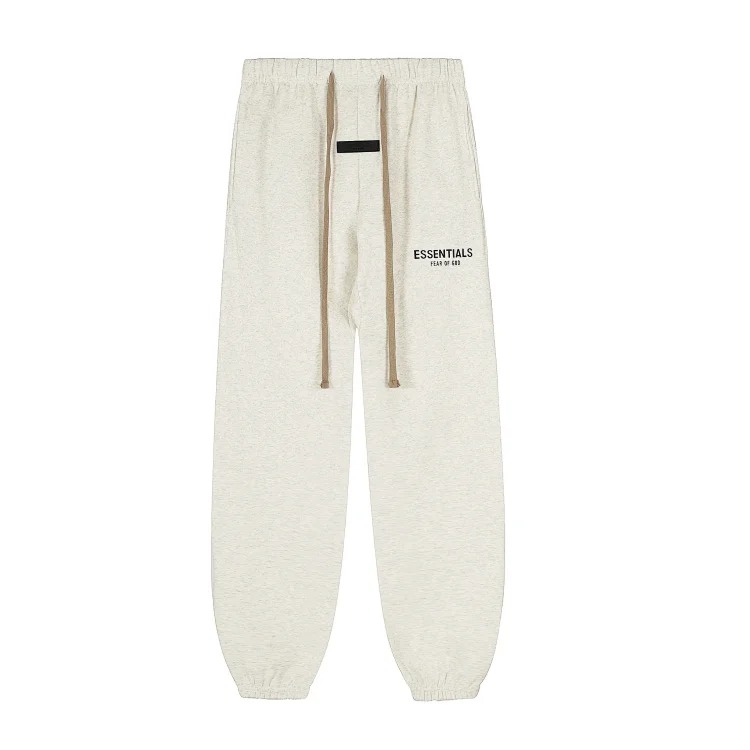 Fear of God FOG high street double line ESSENTIALS three-dimensional silicone letters plus velvet hooded sweatshirt casual trousers suit trendy image 30