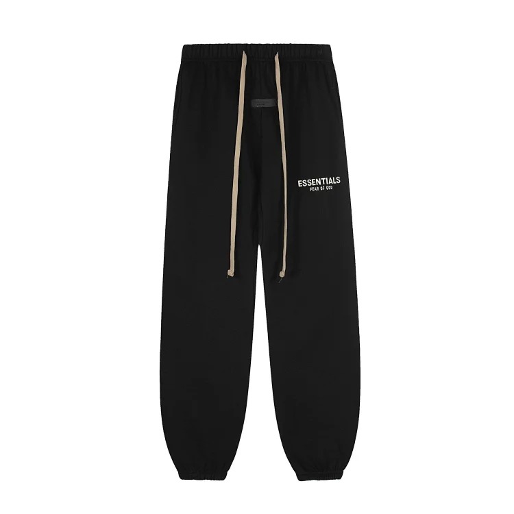 Fear of God FOG high street double line ESSENTIALS three-dimensional silicone letters plus velvet hooded sweatshirt casual trousers suit trendy image 31