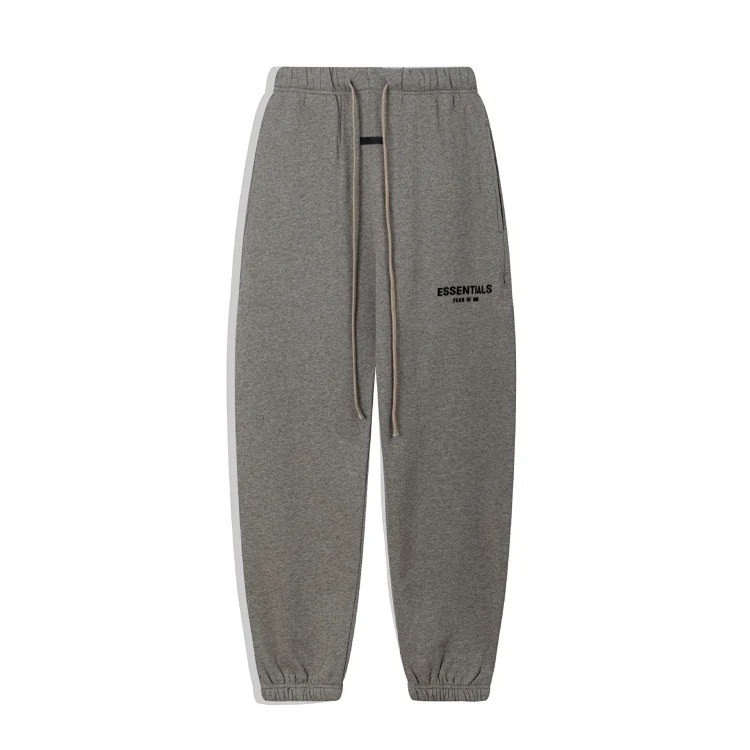 Fear of God FOG high street double line ESSENTIALS three-dimensional silicone letters plus velvet hooded sweatshirt casual trousers suit trendy image 33