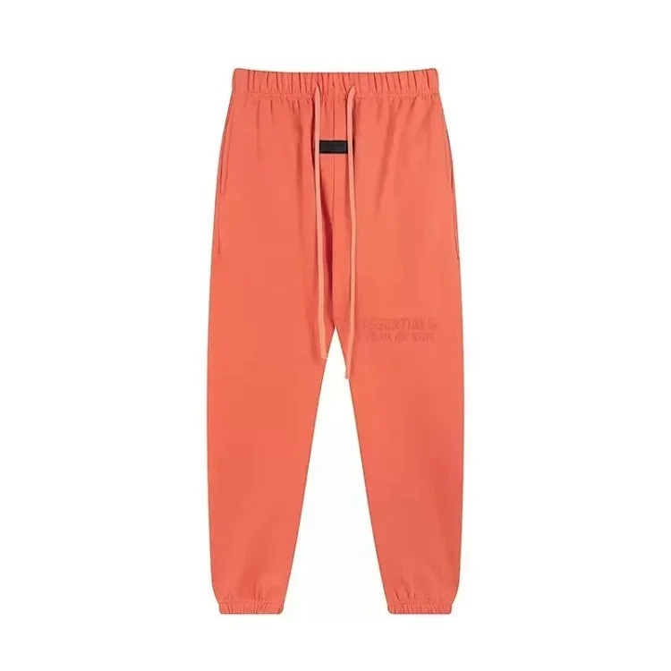 Fear of God FOG high street double line ESSENTIALS three-dimensional silicone letters plus velvet hooded sweatshirt casual trousers suit trendy image 41