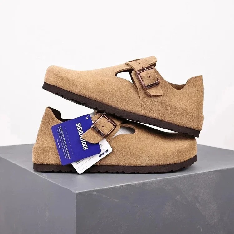 Cork Sandals Real Cork Cow Suede Comfort Slippers