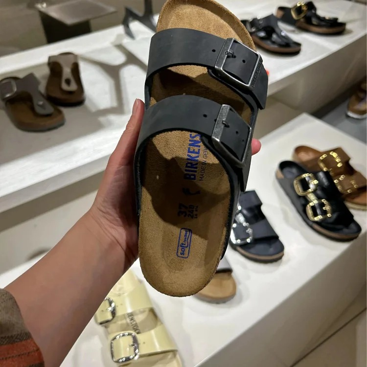 Cork Sandals Real Cork Cow Suede Comfort Slippers