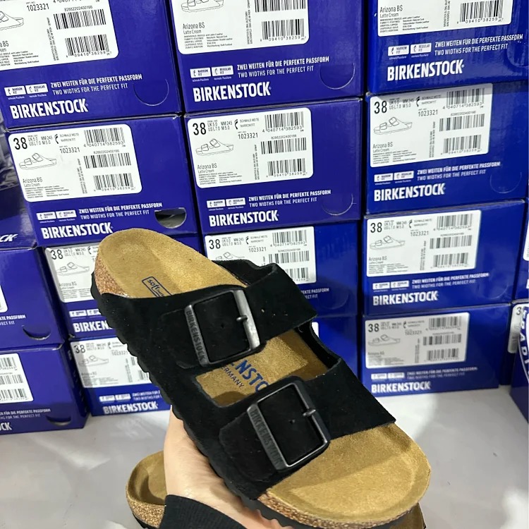 Cork Sandals Real Cork Cow Suede Comfort Slippers
