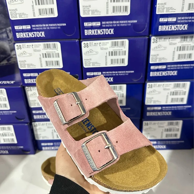 Cork Sandals Real Cork Cow Suede Comfort Slippers
