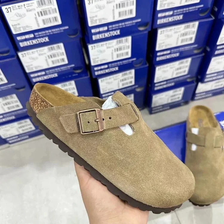 Cork Sandals Real Cork Cow Suede Comfort Slippers