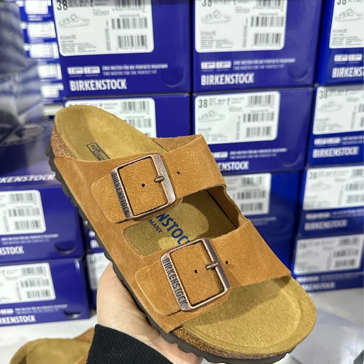 Cork Sandals Real Cork Cow Suede Comfort Slippers