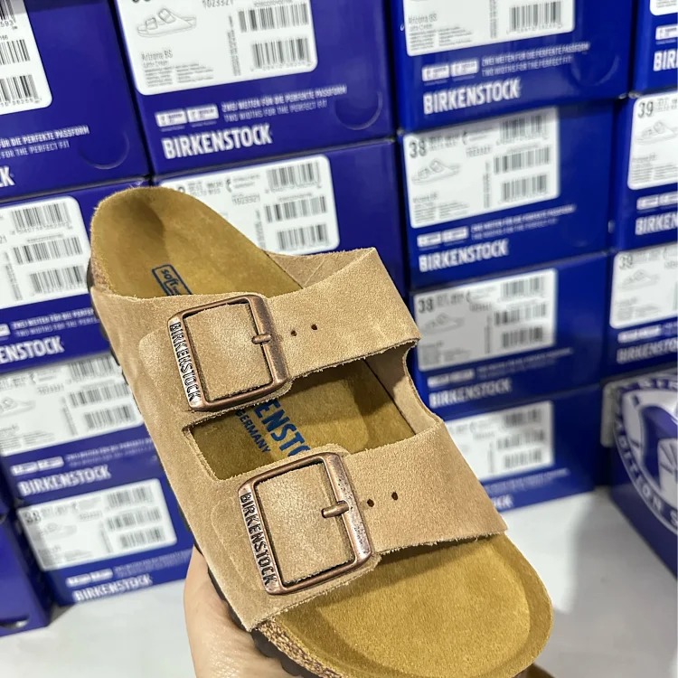 Cork Sandals Real Cork Cow Suede Comfort Slippers