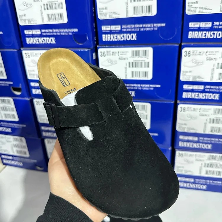Cork Sandals Real Cork Cow Suede Comfort Slippers