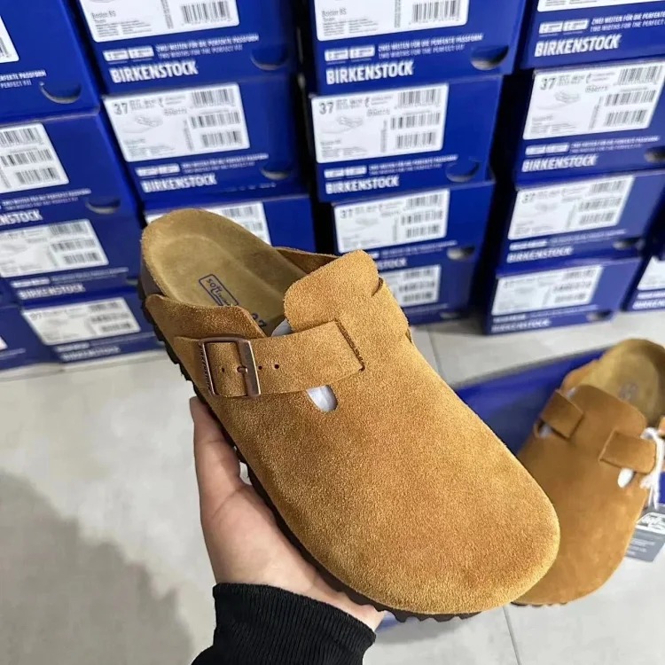 Cork Sandals Real Cork Cow Suede Comfort Slippers