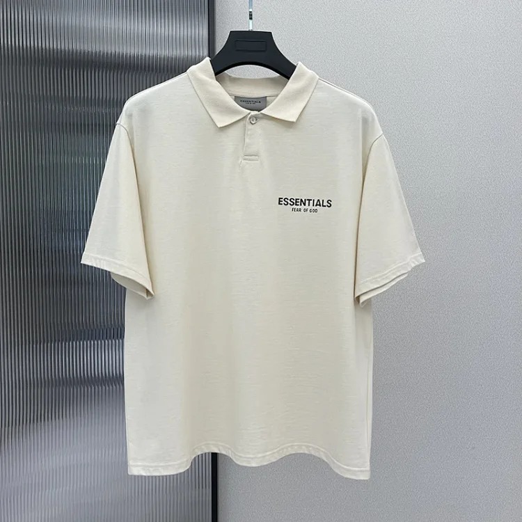 Lapel polo shirt casual short-sleeved shirt loose high street short cotton sleeve shirt