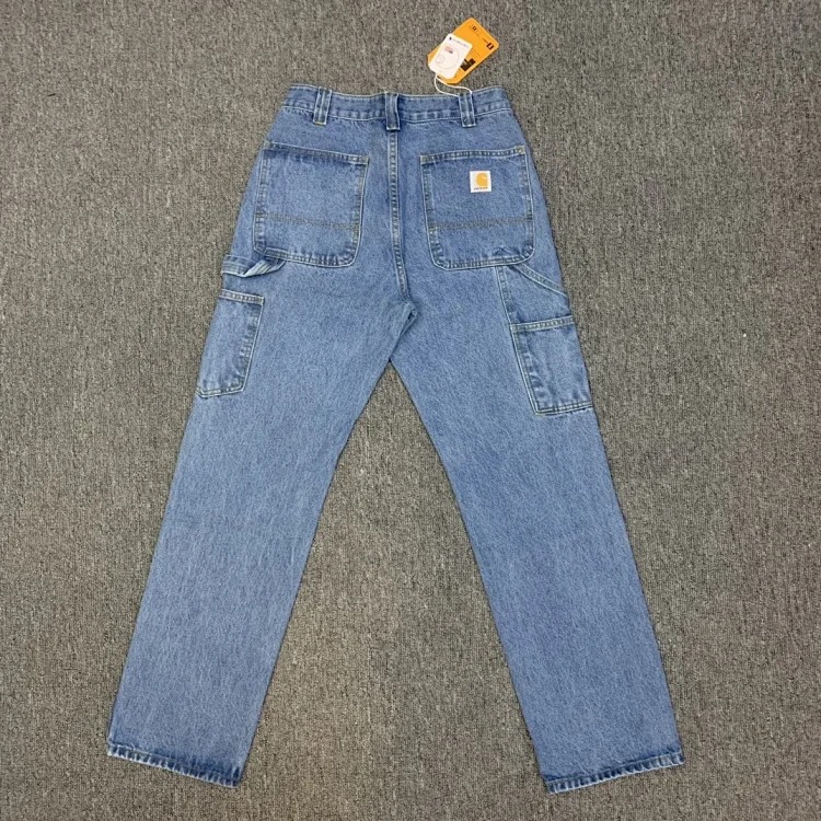 Work style jeans, loose straight pants
