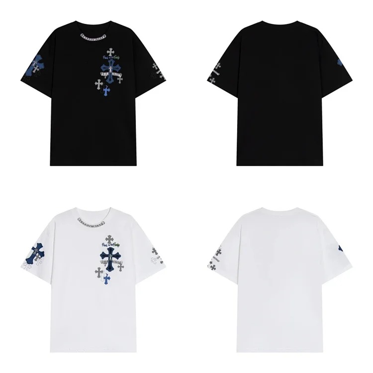Casual loose short-sleeved T-shirt for men and womench