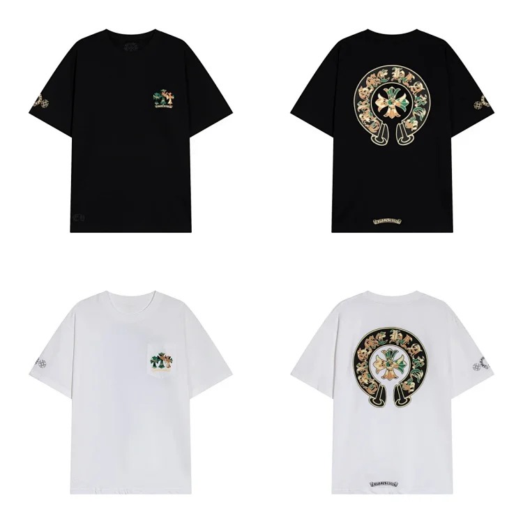 Casual loose short-sleeved T-shirt for men and womench