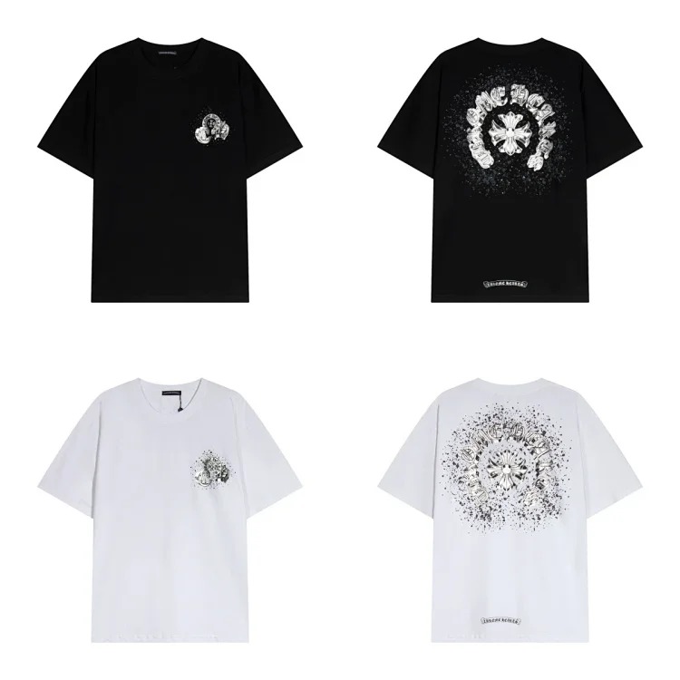 Casual loose short-sleeved T-shirt for men and womench