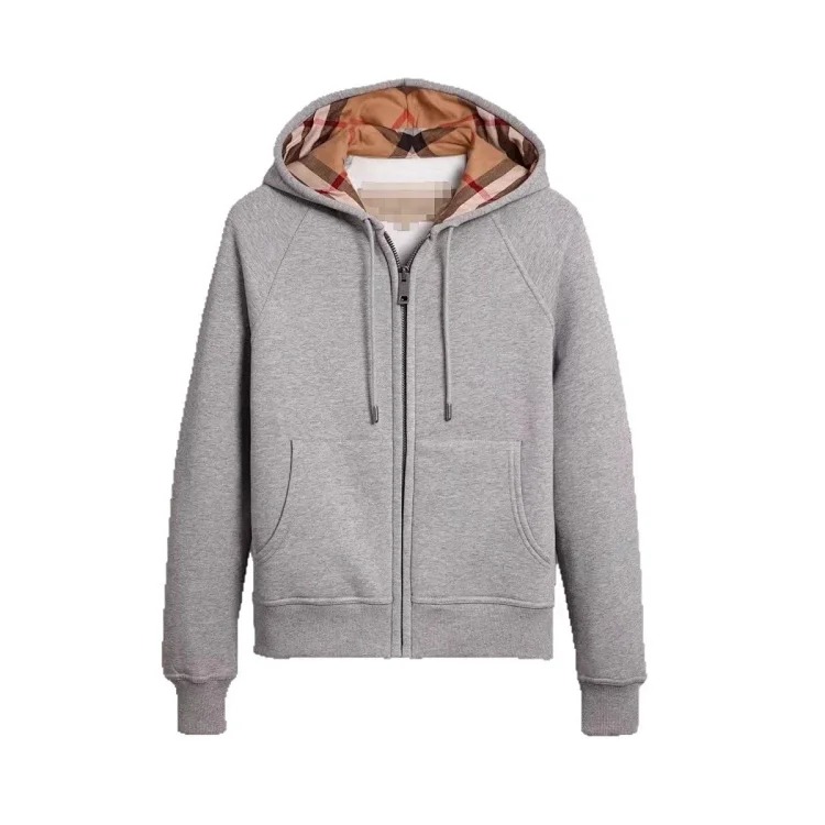 Hooded men's and women's sweatshirt foreign trade women's jacket full cardigan zipper