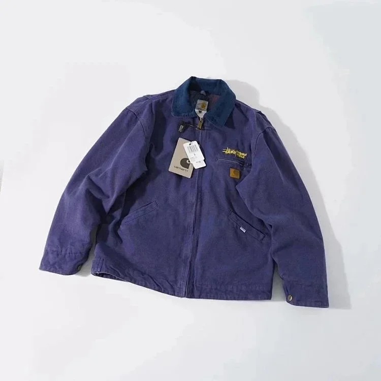 Joint second-hand style J97 washed canvas jacket for men and women