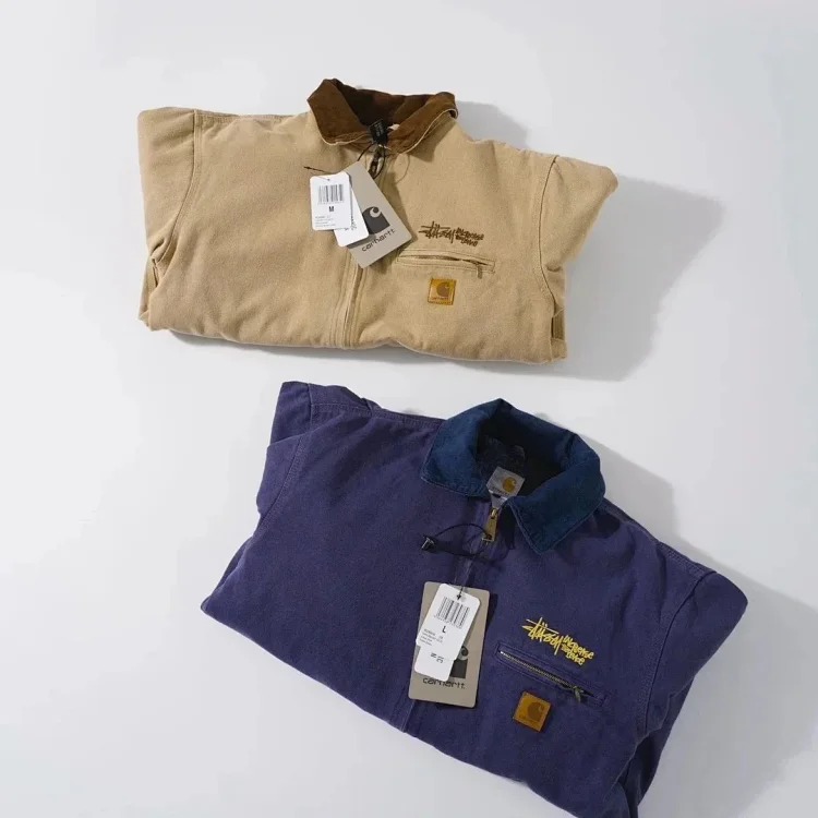 Joint second-hand style J97 washed canvas jacket for men and women