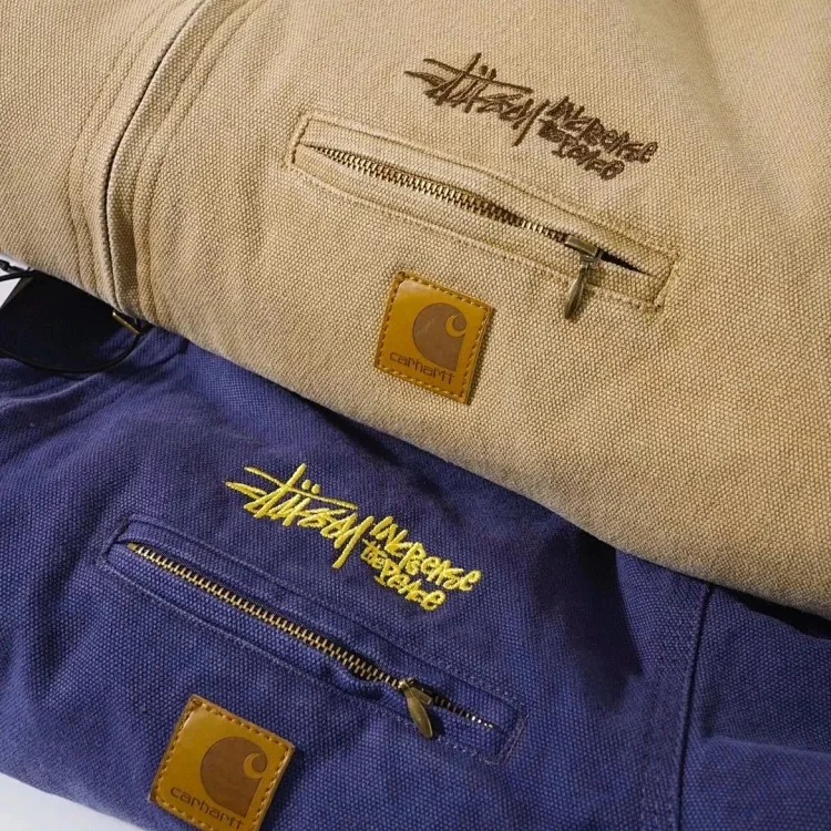 Joint second-hand style J97 washed canvas jacket for men and women