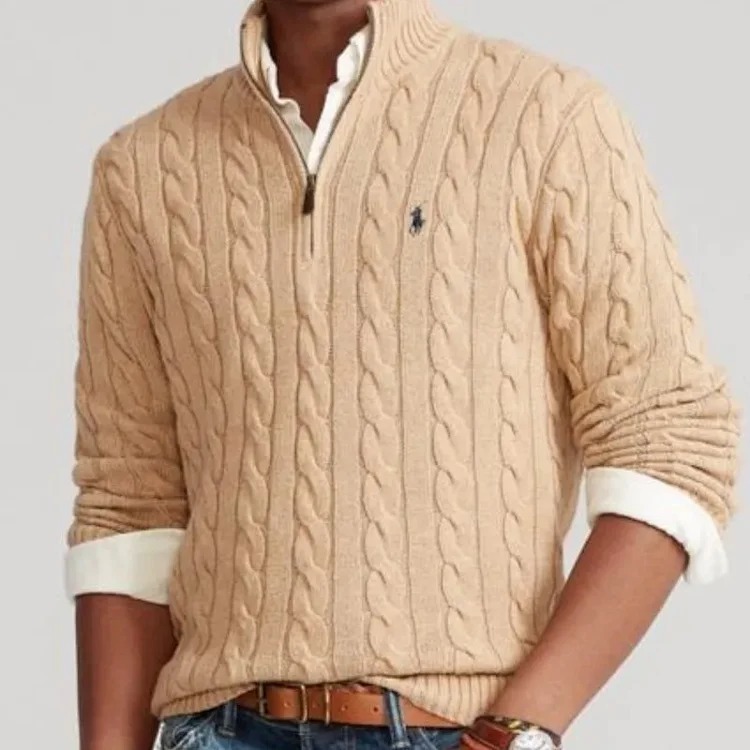 Half zip sweater