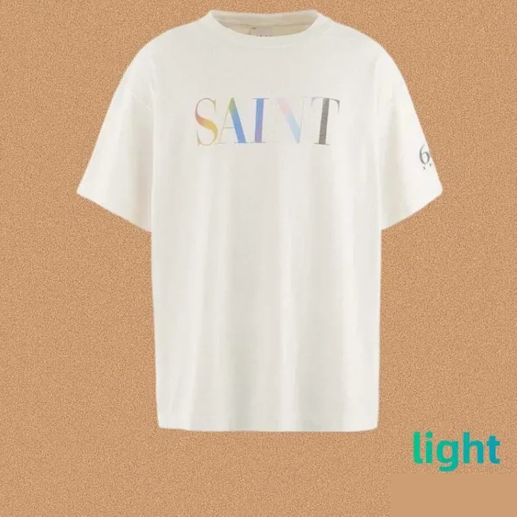 SAINT OF MICHAEL American street retro washed heavy short-sleeved T-shirt summer