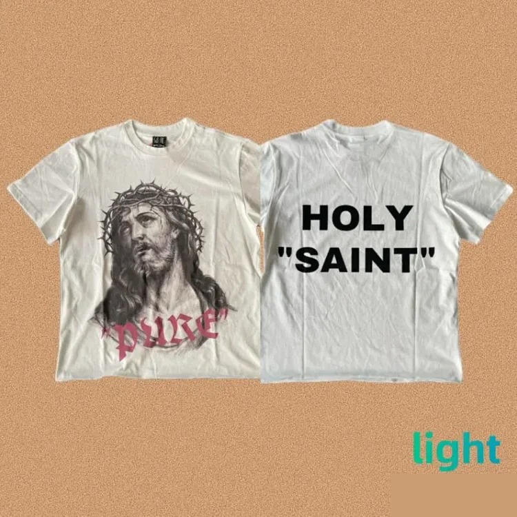 SAINT OF MICHAEL American street retro washed heavy short-sleeved T-shirt summer
